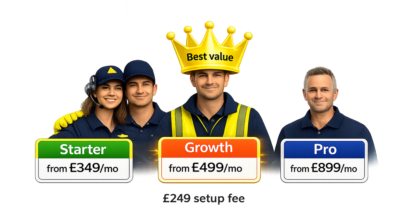 Many trades miss out on thousands every year because: • Calls come in while you’re on a job • You can’t reply instantly to Facebook or Instagram messages • Customers go to the next business when they don’t get a fast response • You’re too busy to manually